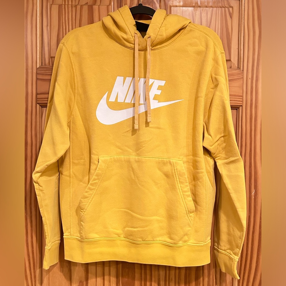 Nike Men's Yellow Hoodie